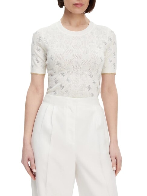 GUESS ROSIE 4G RN Tricou cremwhi - tricou