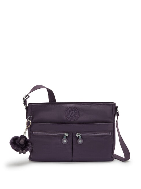 KIPLING NEW ANGIE Geantă de umăr cu buzunare multiple prune supreme - Genți femei