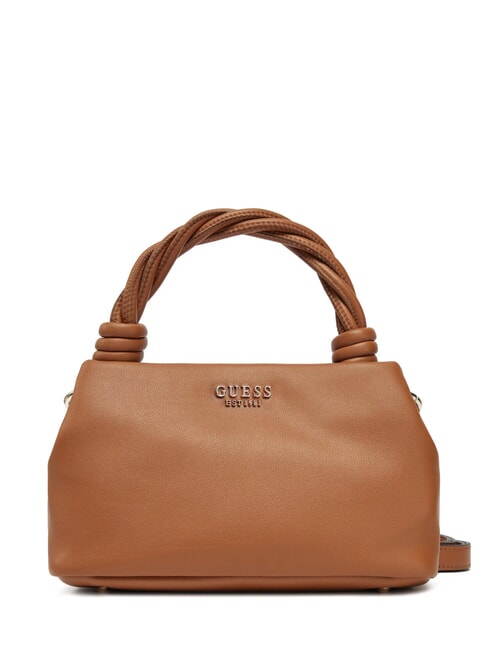 GUESS SANSA Geanta de mana mini, cu curea de umar COGNAC - Genți femei