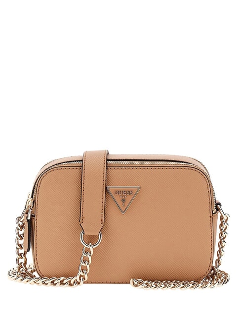 GUESS NOELLE Mini geantă pentru cameră cu curea de umăr BEIGE - Genți femei