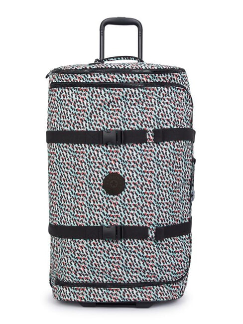 KIPLING AVIANA L Cărucior de dimensiuni mari imprimeu abstract - Trolere semirigide