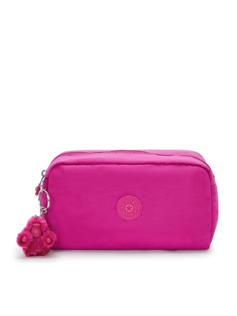 KIPLING GLEAM BLACK Carcasă de frumusețe medie fucsia strălucitoare - Truse de toaletă