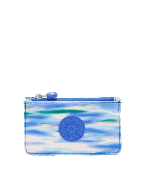 KIPLING CAMILO Suport plat pentru card cu fermoar albastru diluat - Portofele femei