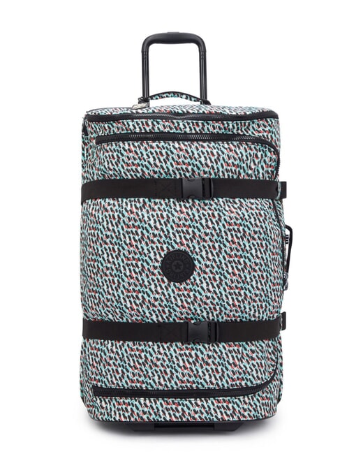 KIPLING AVIANA M Cărucior de dimensiune medie imprimeu abstract - Trolere semirigide