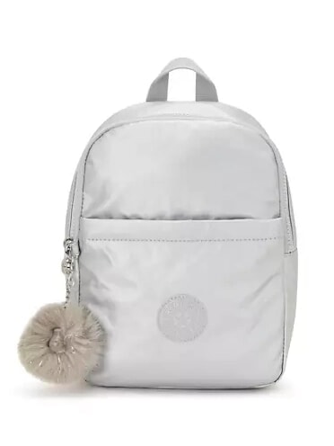 KIPLING MARLEE BP Rucsac mic metalic platină m gg - Genți femei