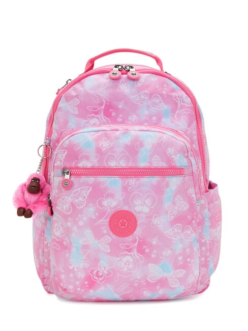 KIPLING SEOUL KIDS Rucsac pentru laptop de 15". nori de grădină - Rucsacuri pentru școală și timp liber