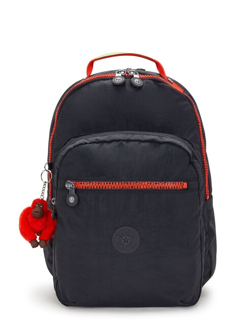 KIPLING SEOUL LAP Rucsac cu buzunar pentru laptop de 15". literă de fier distracție - Rucsacuri pentru școală și timp liber
