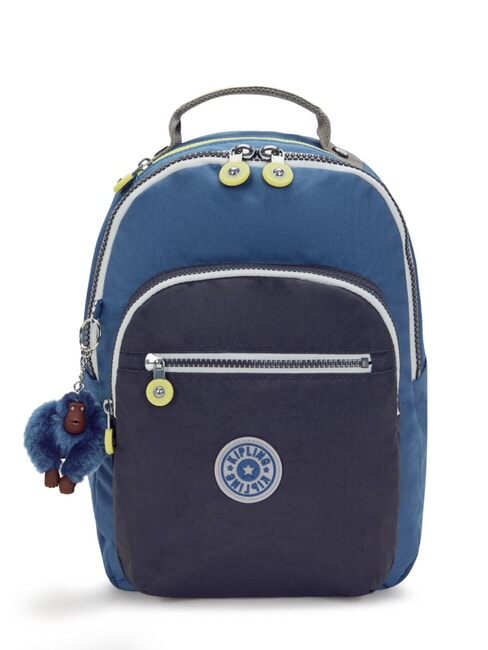 KIPLING SEOUL SMALL Rucsac mic bloc albastru fantezie - Rucsacuri pentru școală și timp liber
