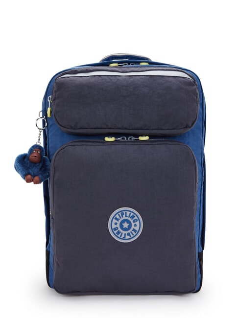 KIPLING SCOTTY Rucsac mare pentru calculator de 15". bloc albastru fantezie - Rucsacuri pentru școală și timp liber