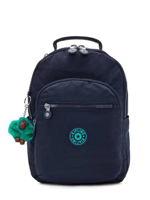 KIPLING SEOUL SMALL Rucsac mic bloc verde albastru - Rucsacuri pentru școală și timp liber