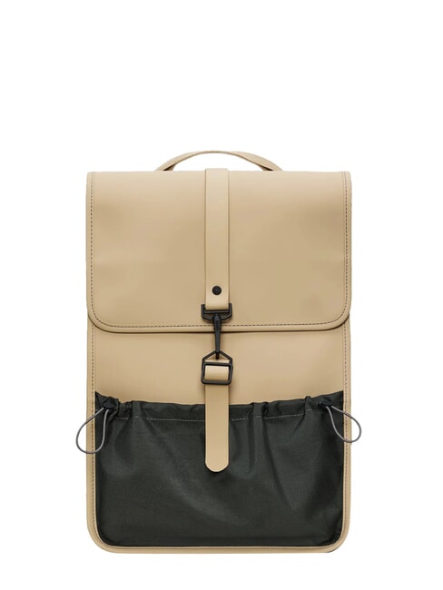 RAINS MIX BACKPACK Rucsac pentru PC de 13 inchi nisip - Rucsacuri pentru școală și timp liber