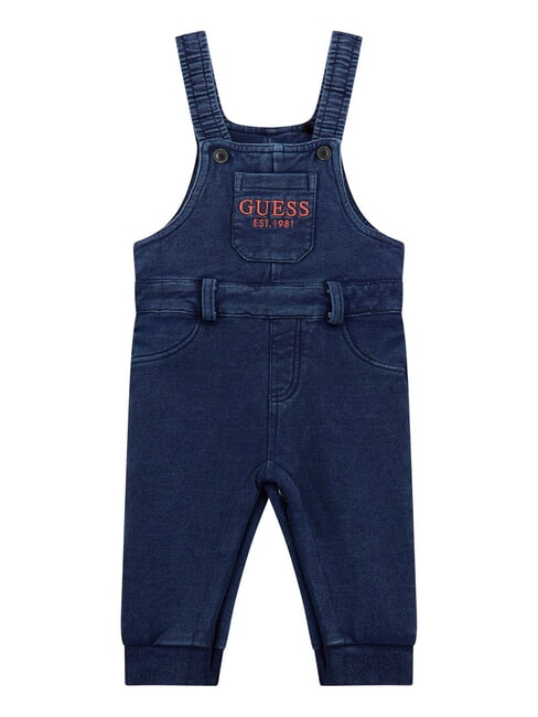 GUESS KIDS Salopete din denim albastru negru indigo wa - Salopete și ținute pentru bebeluși
