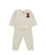 GUESS KIDS Set cămașă și pantaloni din chenille sare albă - Salopete și ținute pentru bebeluși - 1