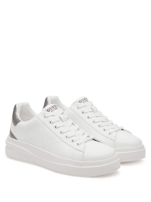 GUESS ELBINA Adidași vin alb gun metal - Pantofi femei