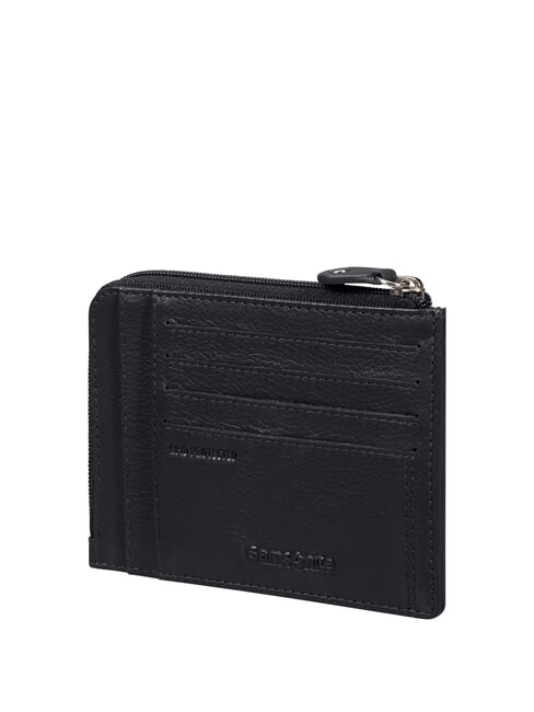 SAMSONITE ATTACK 2 SLG Portofel plat din piele BLACK - Portofele bărbați