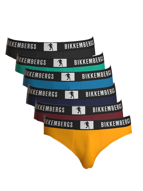 BIKKEMBERGS NEW PUPINO BRIEF 6 alunecare multicolor - Slip pentru bărbați