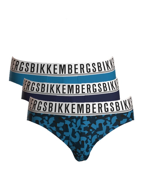 BIKKEMBERGS BRIEF MIX 3 alunecare ocean - Slip pentru bărbați