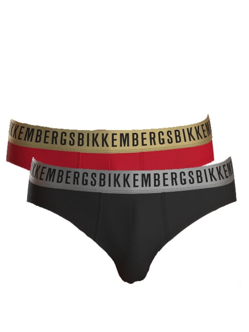 BIKKEMBERGS BRIEF 2 alunecare roșu/negru - Slip pentru bărbați