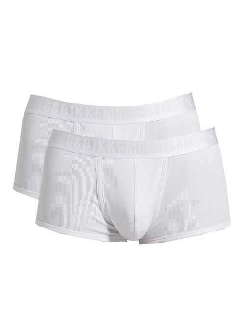 BIKKEMBERGS NEW CLASSIC TRUNK 2 boxeri alb - Slip pentru bărbați