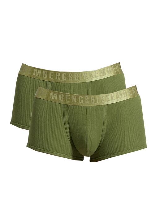 BIKKEMBERGS NEW CLASSIC TRUNK 2 boxeri militar - Slip pentru bărbați
