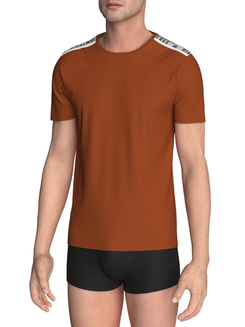 BIKKEMBERGS ELASTIC tricou maro - tricou