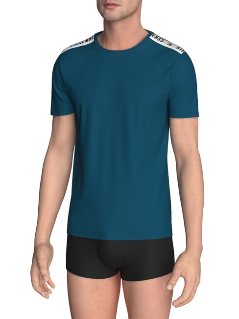 BIKKEMBERGS ELASTIC tricou albastru - tricou