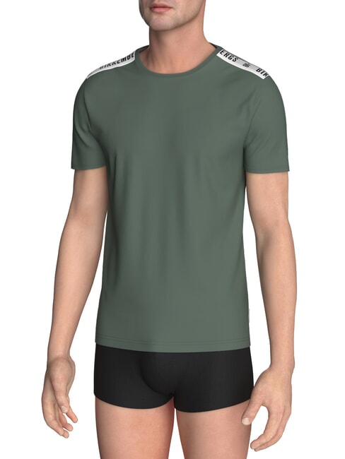 BIKKEMBERGS ELASTIC tricou verde - tricou