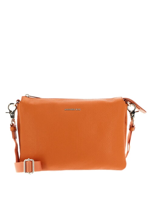 MANDARINA DUCK MELLOW LEATHER Geanta din piele cu doua compartimente marmeladă - Genți femei