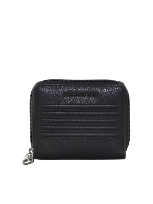 MANDARINA DUCK I-CON Portofel mic din piele cu fermoar negru - Portofele femei