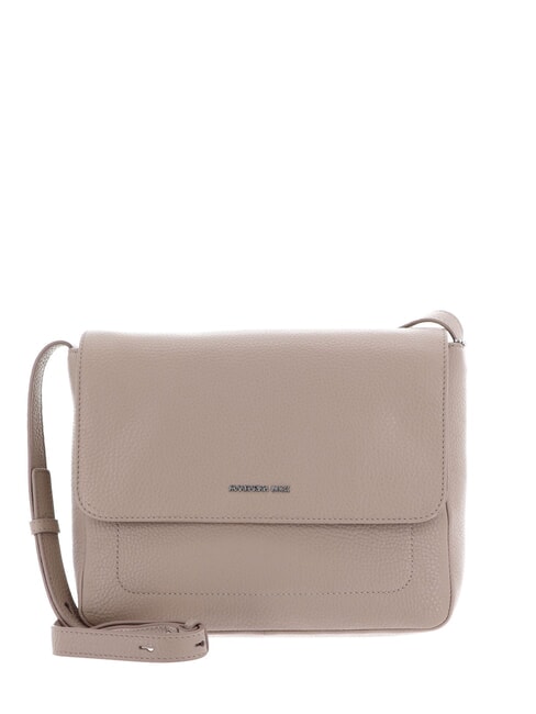 MANDARINA DUCK MELLOW LEATHER Geanta de umar din piele cu clapa taupe cald - Genți femei