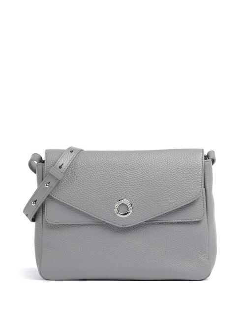 MANDARINA DUCK MELLOW LEATHER Geanta din piele cu clapa cerul decembrie - Genți femei