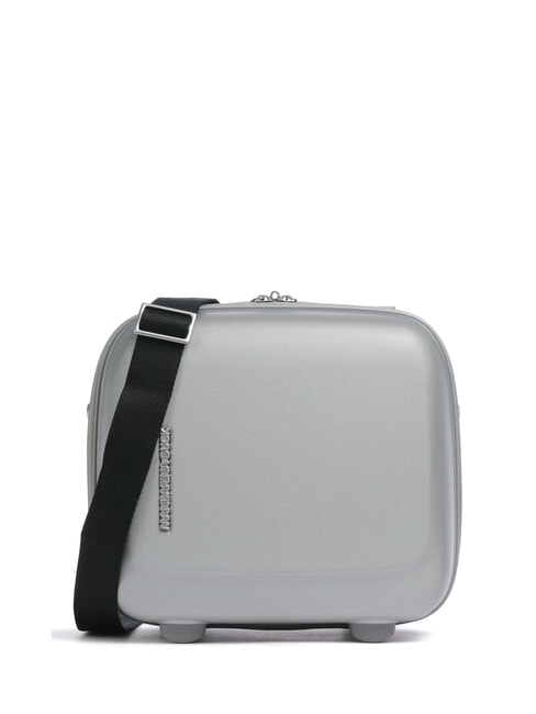 MANDARINA DUCK D-DROP 2.0 Husă de frumusețe rigidă cu curea de umăr SILVER - Truse de toaletă
