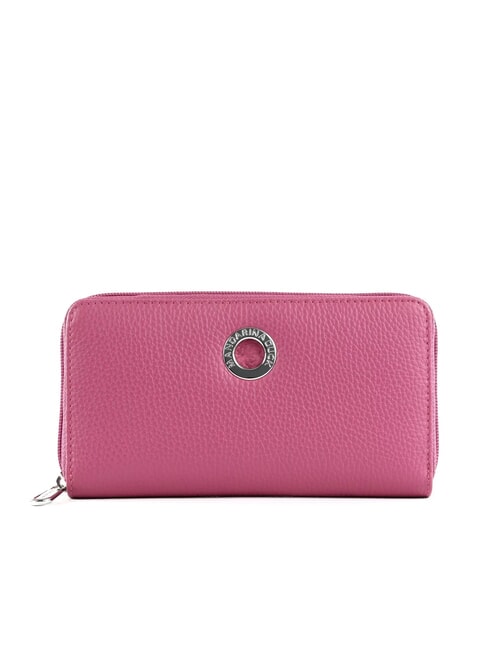 MANDARINA DUCK MELLOW  Portofel mare cu fermoar din piele violet roșu - Portofele femei