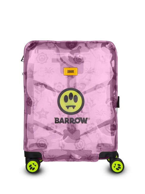 CRASH BAGGAGE SHARE x BARROW Cărucior transparent pentru bagaje de mână roz clar - Bagaje de mână