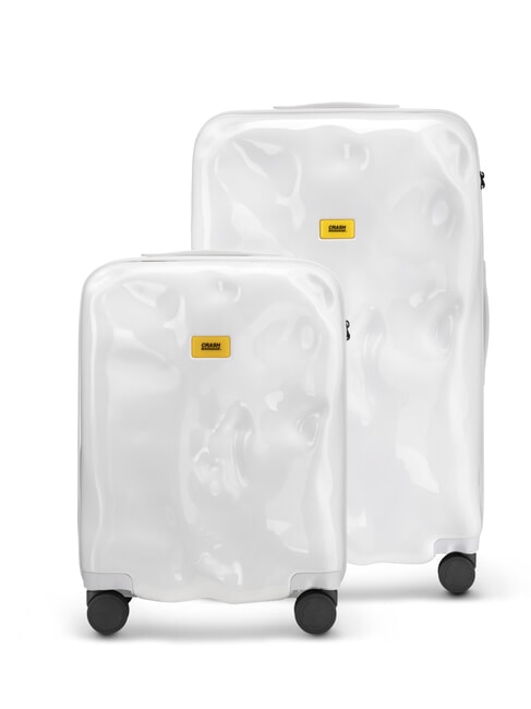 CRASH BAGGAGE ICON TONE ON TONE Set 2 carucioare: cabina + mare lumină albă - Set trolere