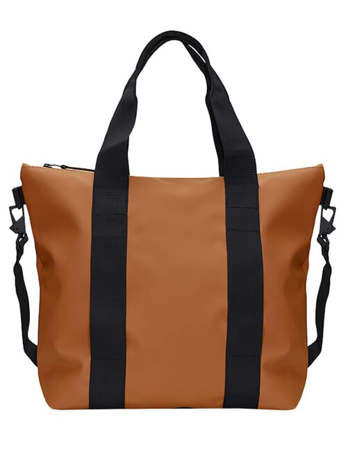 RAINS TOTE BAG MINI Geanta impermeabila rugini - Genți femei