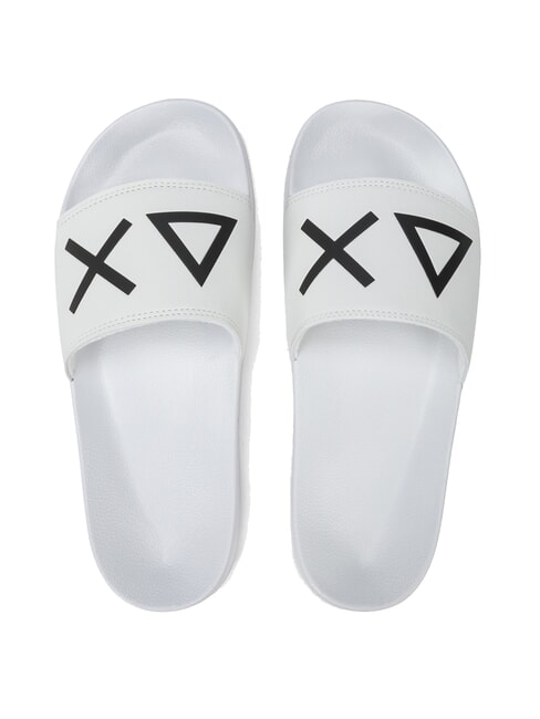 SUN68 SLIPPERS LOGO Papuci alb - Pantofi bărbați