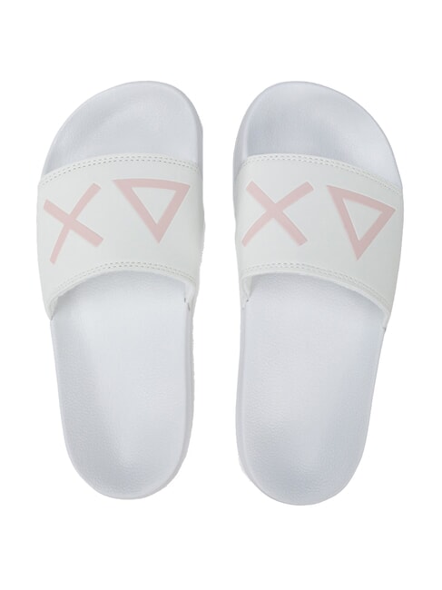 SUN68 SLIPPERS LOGO Papuci alb - Pantofi femei