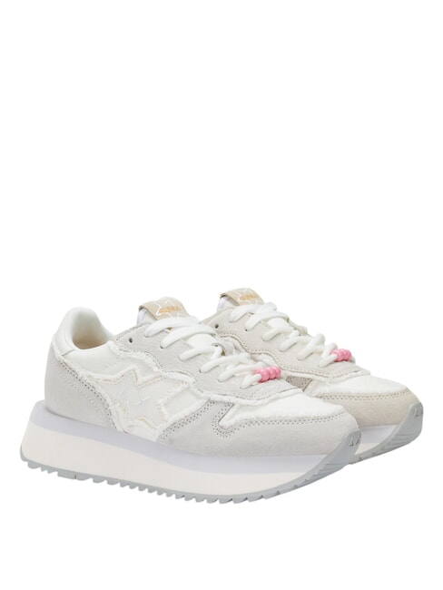 SUN68 BIG STARGIRL CANVAS Adidași biancopan - Pantofi femei
