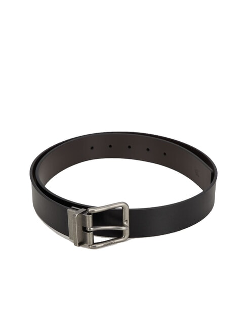 CALVIN KLEIN CASUAL PIN BUCKLE Cureaua din piele reversibila negru/maro amar/argintiu antic - Curele