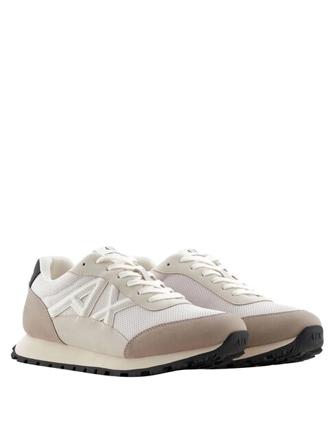 ARMANI EXCHANGE A|X Contrasto Adidași plaza taupe+alb aproape - Pantofi bărbați