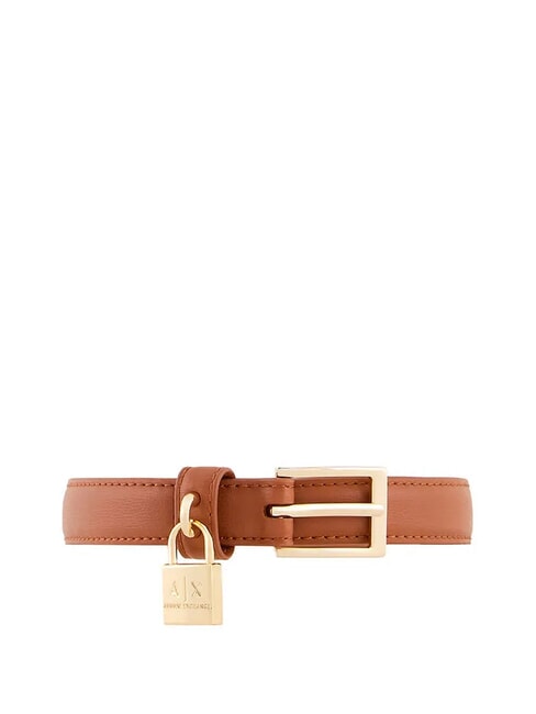 ARMANI EXCHANGE LOCK Cureaua cu farmec  whisky - Curele