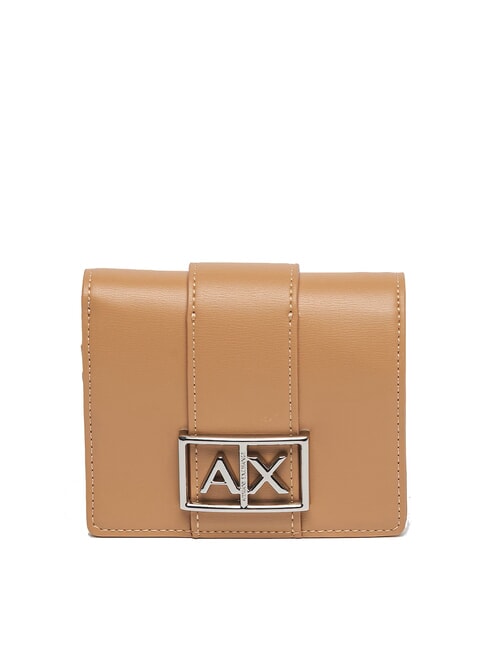 ARMANI EXCHANGE JODIE Portofel mic roz camel - Portofele femei