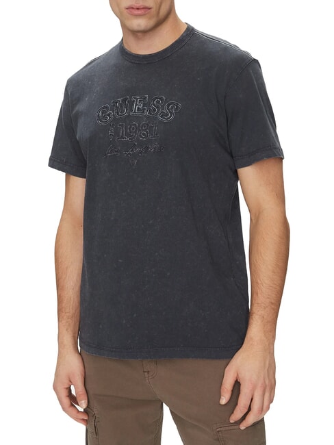 GUESS SS CN TREATED Tricou din bumbac albastru sincer - tricou