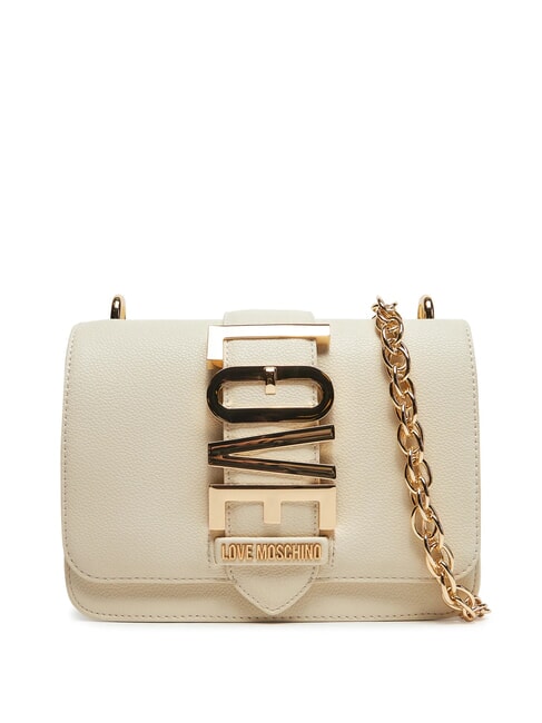 LOVE MOSCHINO VERTICAL LOGO Mini Geanta de umar fildeş - Genți femei