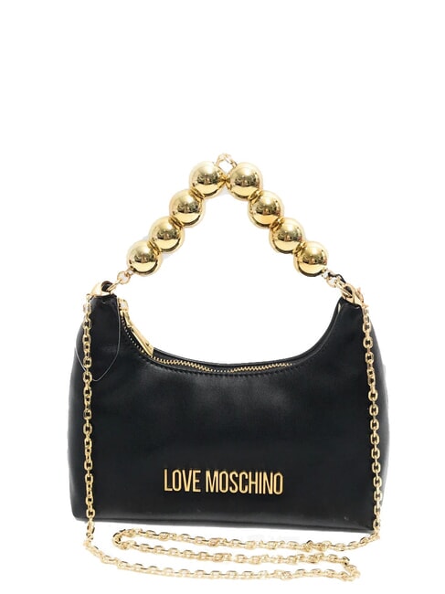 LOVE MOSCHINO CHAIN Geanta de mana mini, cu curea de umar negru - Genți femei