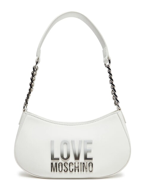 LOVE MOSCHINO MIDDLE CHAIN Geanta de umar alb - Genți femei