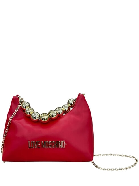 LOVE MOSCHINO CHAIN Geanta de mana mini, cu curea de umar RED - Genți femei