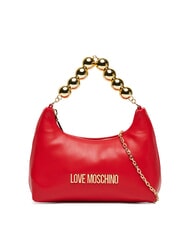 LOVE MOSCHINO CHAIN Geanta de mana mini, cu curea de umar RED - Genți femei - 1
