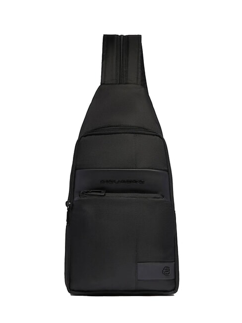 PIQUADRO WOLLEM iPad Mini Sling / Rucsac negru - Genți de umăr bărbați